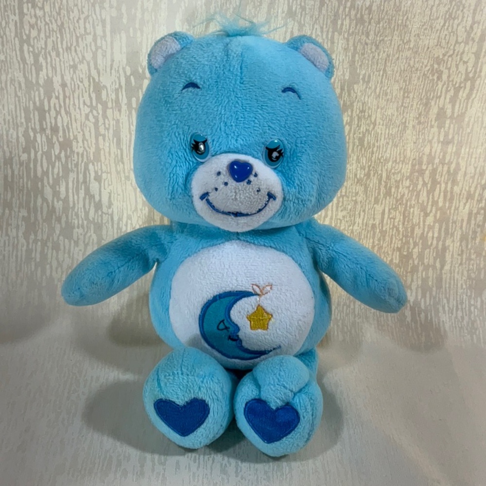 Care Bears Bedtime Bear Blue Plush with Moon and Star-11”